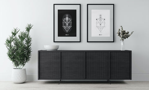Human Design Poster: mit Elemente wie z.B. Kaballah, I-Ging sowie Yin-Yang