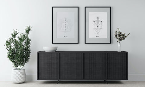 Human Design Poster: Spiritual für Chakrenarbeit